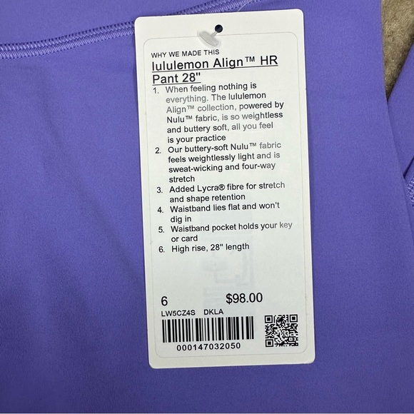 Lululemon - Align HR Pant 28” - Picture 6 of 6